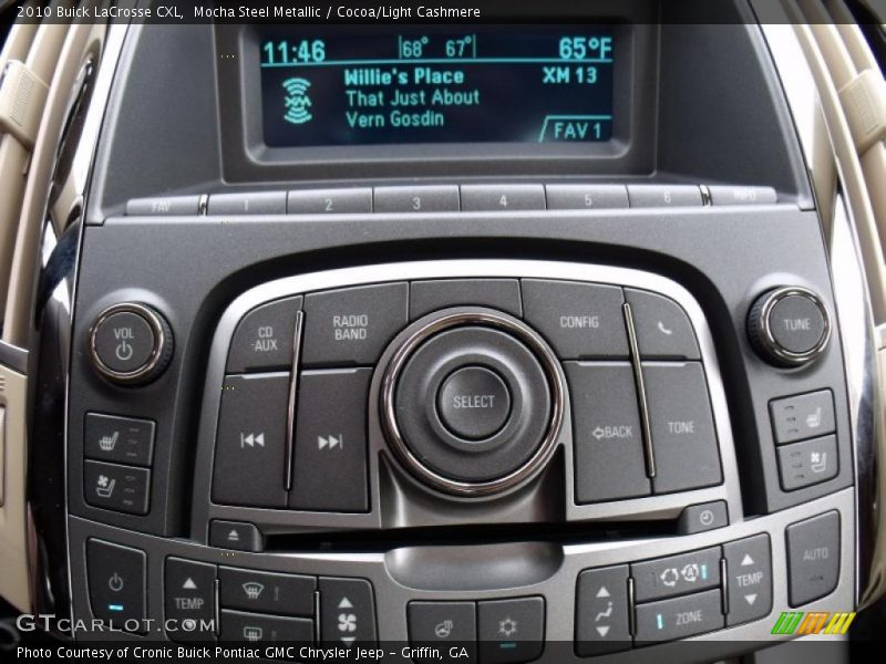 Mocha Steel Metallic / Cocoa/Light Cashmere 2010 Buick LaCrosse CXL