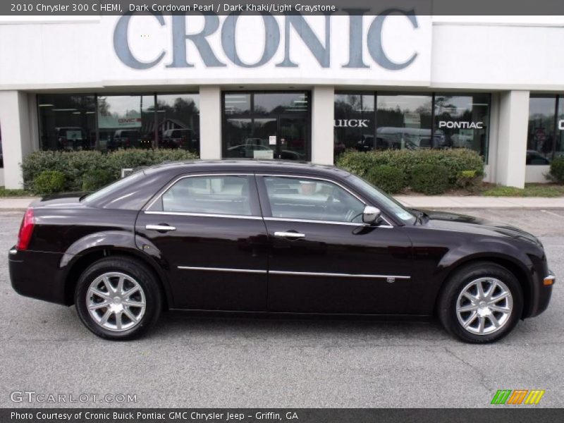 Dark Cordovan Pearl / Dark Khaki/Light Graystone 2010 Chrysler 300 C HEMI