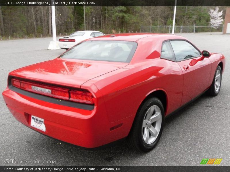 TorRed / Dark Slate Gray 2010 Dodge Challenger SE