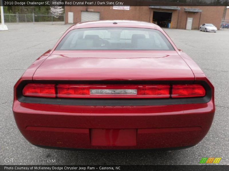 Inferno Red Crystal Pearl / Dark Slate Gray 2010 Dodge Challenger SE