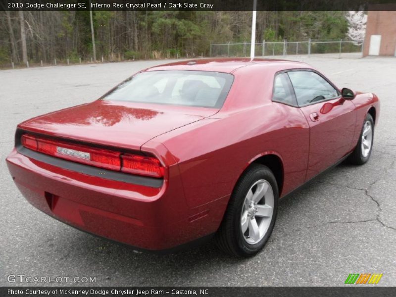 Inferno Red Crystal Pearl / Dark Slate Gray 2010 Dodge Challenger SE