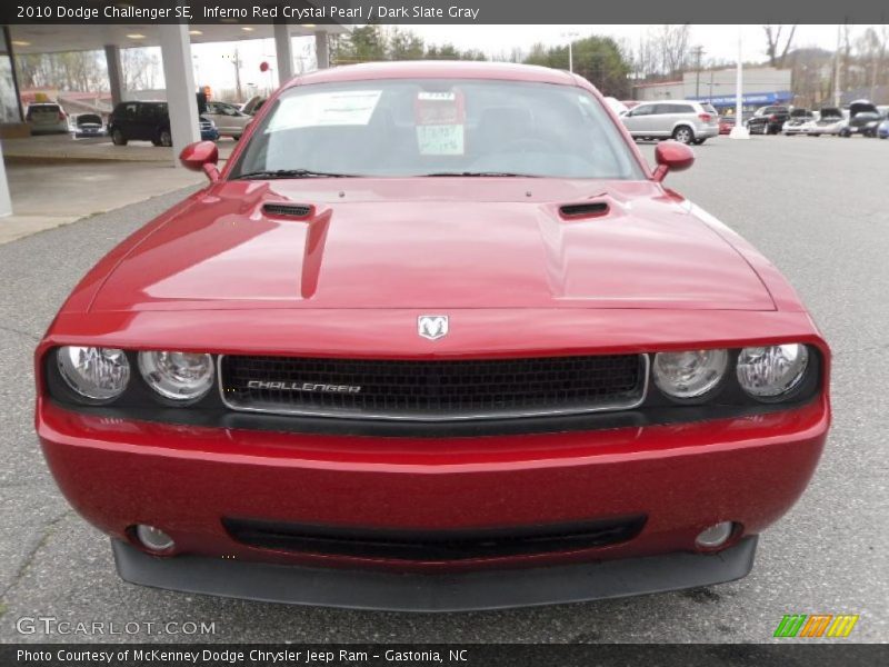 Inferno Red Crystal Pearl / Dark Slate Gray 2010 Dodge Challenger SE