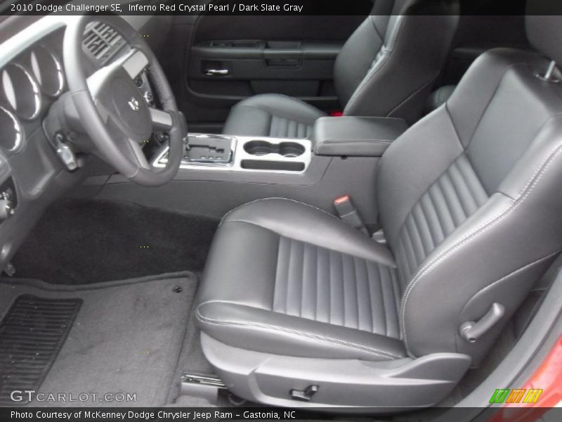 Inferno Red Crystal Pearl / Dark Slate Gray 2010 Dodge Challenger SE