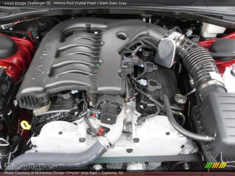 Inferno Red Crystal Pearl / Dark Slate Gray 2010 Dodge Challenger SE