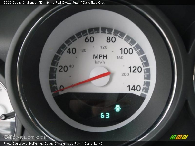 Inferno Red Crystal Pearl / Dark Slate Gray 2010 Dodge Challenger SE