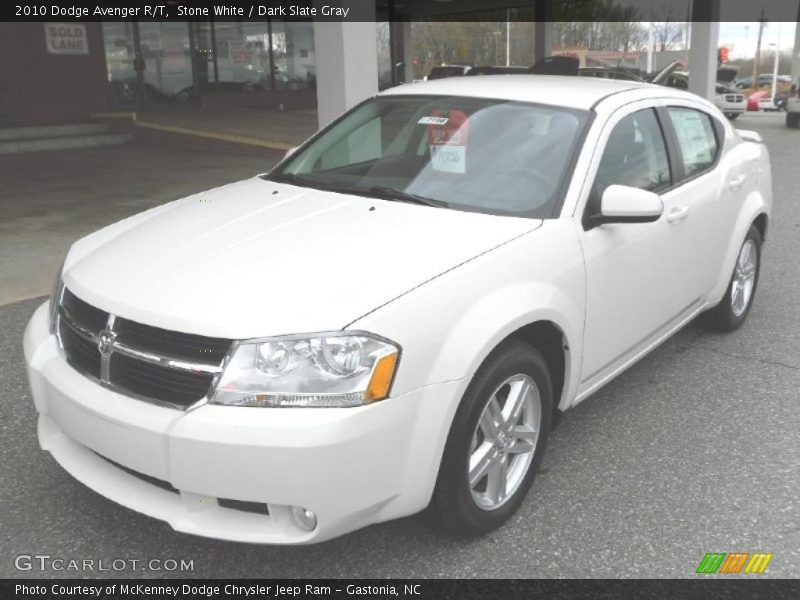 Stone White / Dark Slate Gray 2010 Dodge Avenger R/T