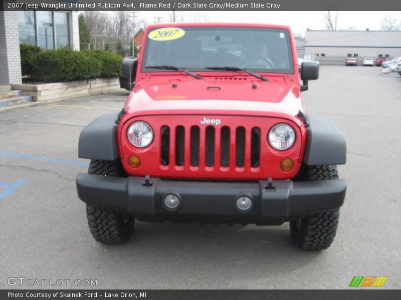 Flame Red / Dark Slate Gray/Medium Slate Gray 2007 Jeep Wrangler Unlimited Rubicon 4x4