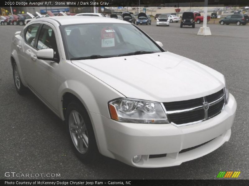 Stone White / Dark Slate Gray 2010 Dodge Avenger R/T