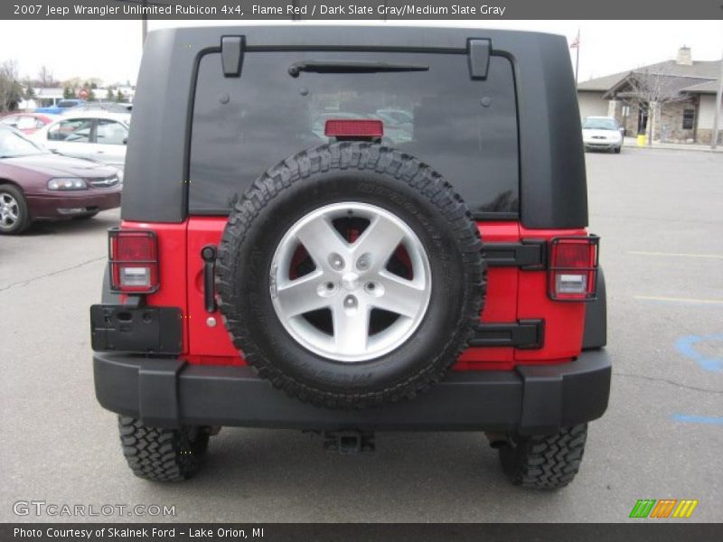 Flame Red / Dark Slate Gray/Medium Slate Gray 2007 Jeep Wrangler Unlimited Rubicon 4x4