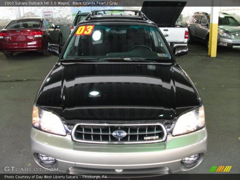 Black Granite Pearl / Gray 2003 Subaru Outback H6 3.0 Wagon