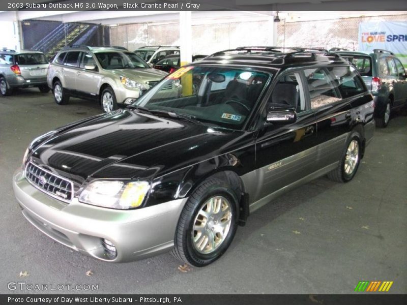 Black Granite Pearl / Gray 2003 Subaru Outback H6 3.0 Wagon