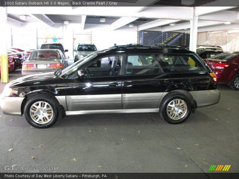 Black Granite Pearl / Gray 2003 Subaru Outback H6 3.0 Wagon