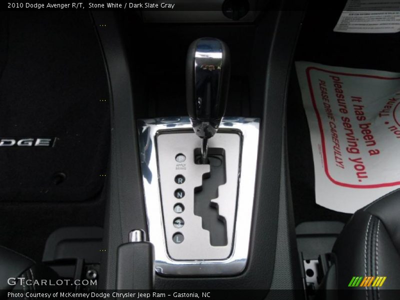 Stone White / Dark Slate Gray 2010 Dodge Avenger R/T