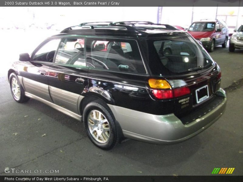 Black Granite Pearl / Gray 2003 Subaru Outback H6 3.0 Wagon