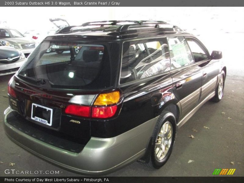 Black Granite Pearl / Gray 2003 Subaru Outback H6 3.0 Wagon