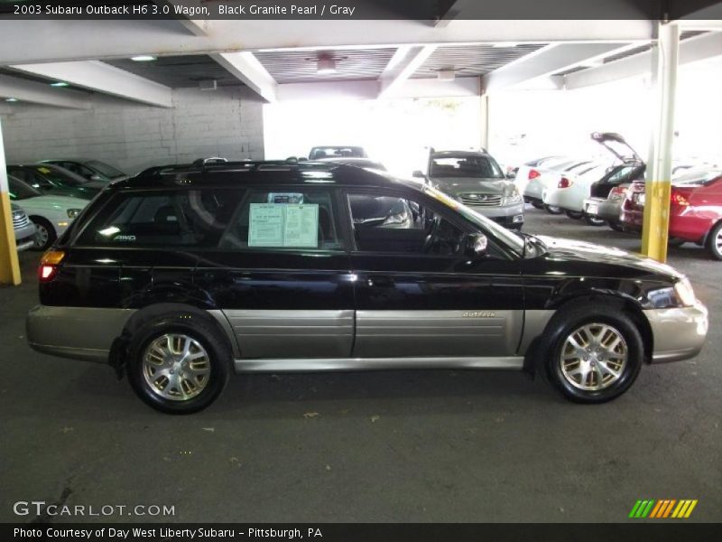 Black Granite Pearl / Gray 2003 Subaru Outback H6 3.0 Wagon