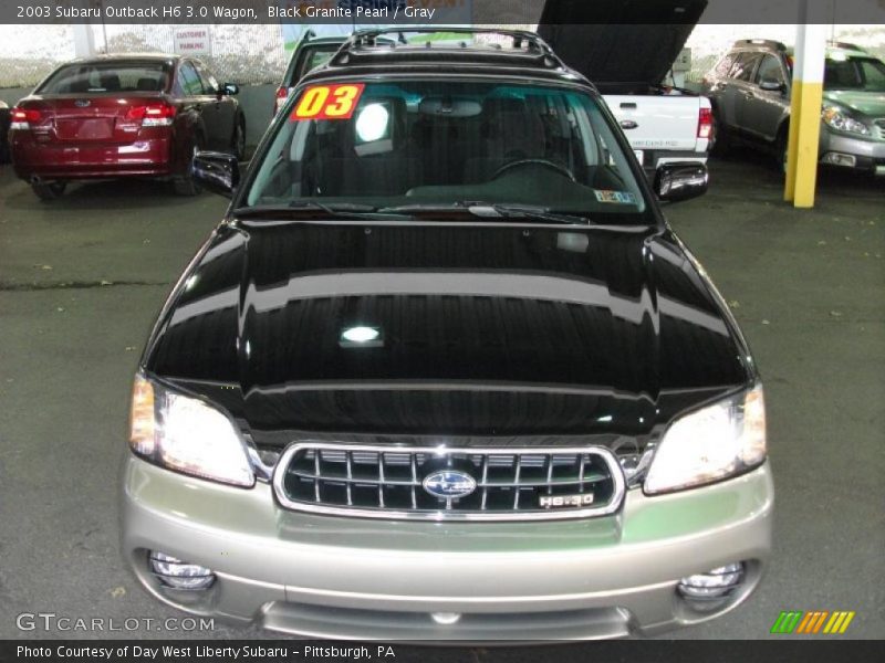 Black Granite Pearl / Gray 2003 Subaru Outback H6 3.0 Wagon