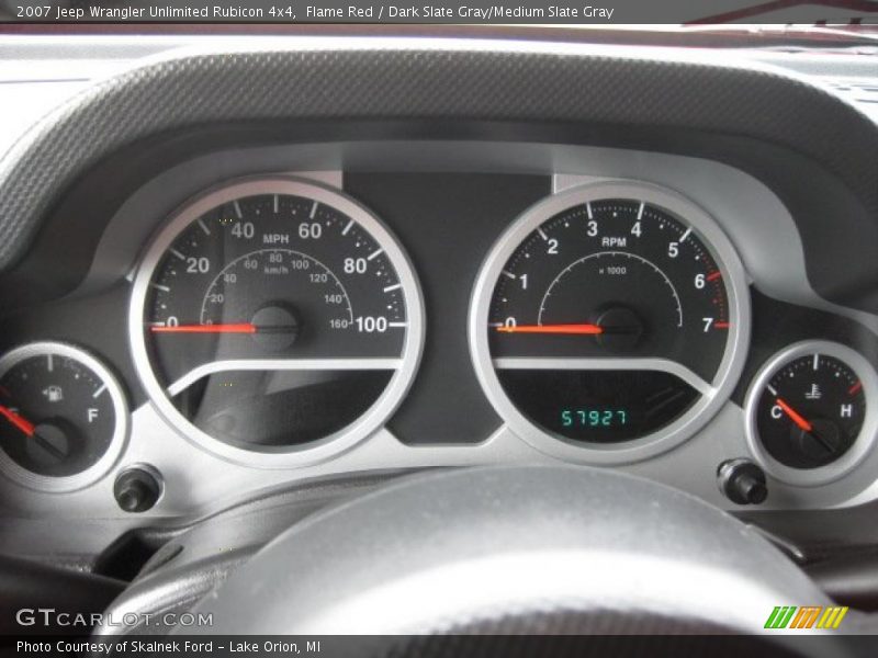 Flame Red / Dark Slate Gray/Medium Slate Gray 2007 Jeep Wrangler Unlimited Rubicon 4x4