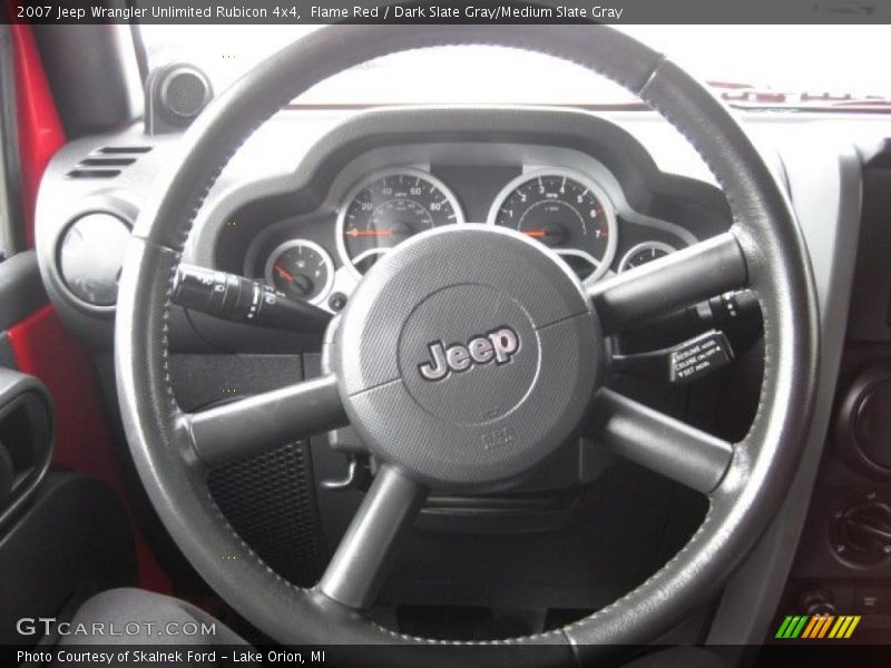 Flame Red / Dark Slate Gray/Medium Slate Gray 2007 Jeep Wrangler Unlimited Rubicon 4x4