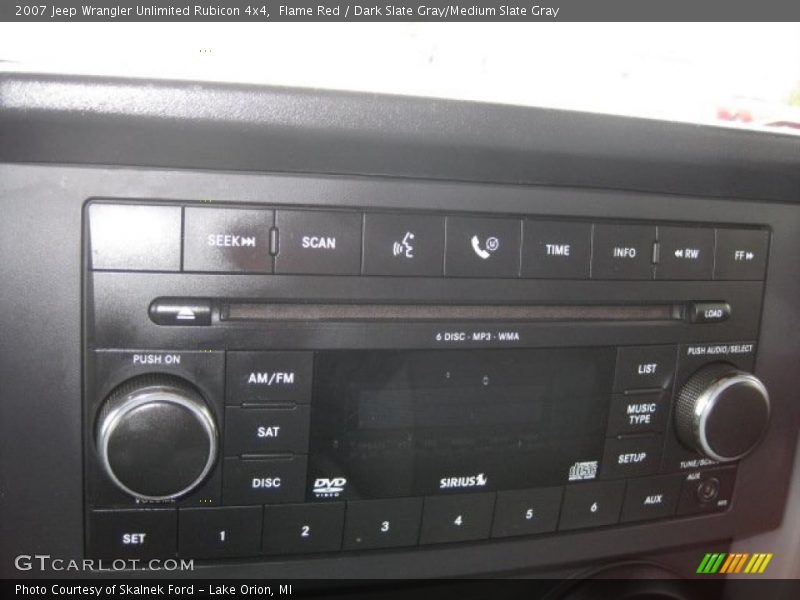 Flame Red / Dark Slate Gray/Medium Slate Gray 2007 Jeep Wrangler Unlimited Rubicon 4x4
