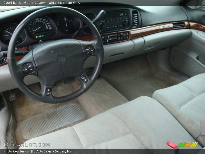 White / Medium Gray 2004 Buick LeSabre Custom