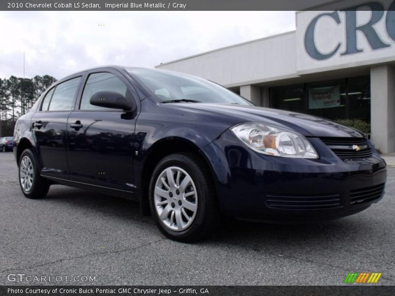 Imperial Blue Metallic / Gray 2010 Chevrolet Cobalt LS Sedan