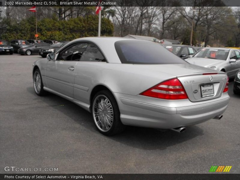 Brilliant Silver Metallic / Charcoal 2002 Mercedes-Benz CL 500
