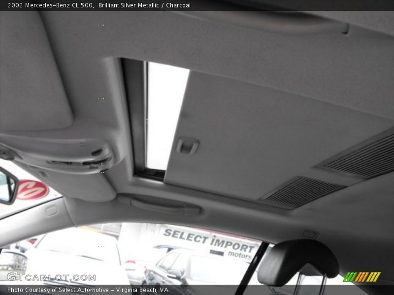 Brilliant Silver Metallic / Charcoal 2002 Mercedes-Benz CL 500