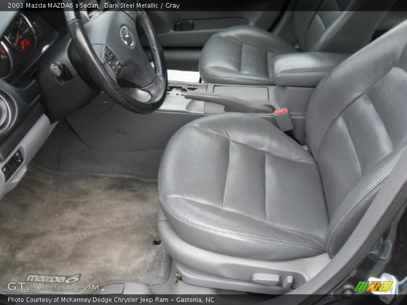 Dark Steel Metallic / Gray 2003 Mazda MAZDA6 s Sedan