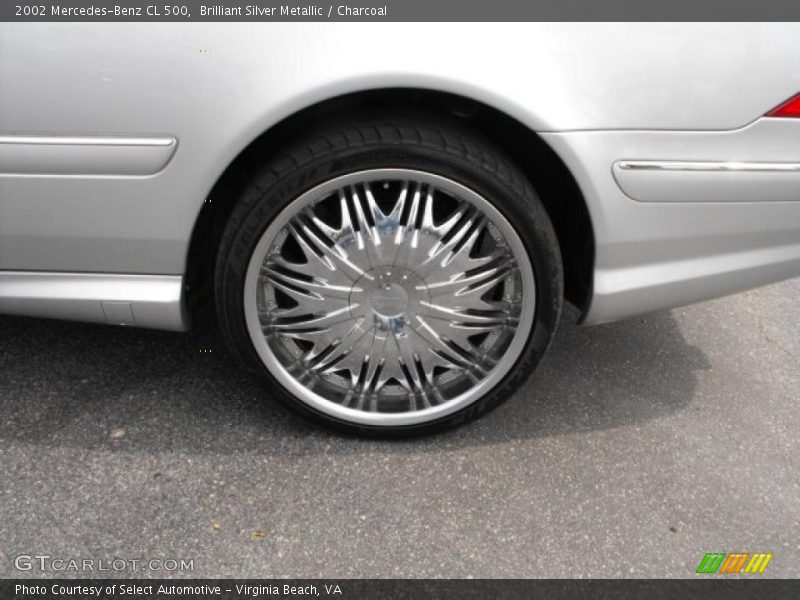 Brilliant Silver Metallic / Charcoal 2002 Mercedes-Benz CL 500