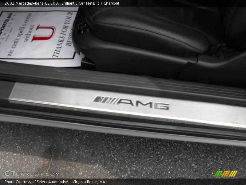 Brilliant Silver Metallic / Charcoal 2002 Mercedes-Benz CL 500