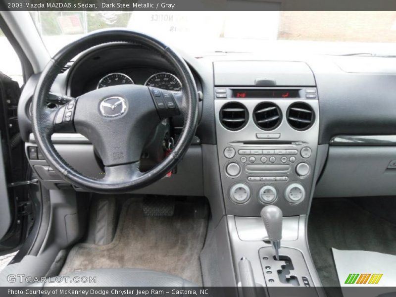 Dark Steel Metallic / Gray 2003 Mazda MAZDA6 s Sedan