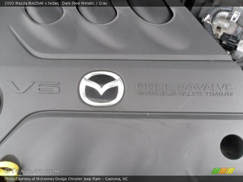 Dark Steel Metallic / Gray 2003 Mazda MAZDA6 s Sedan