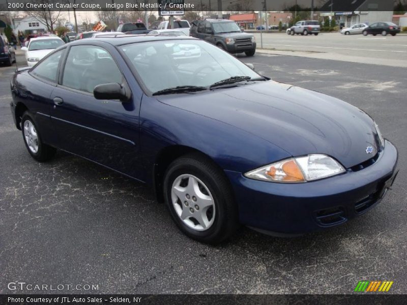 Indigo Blue Metallic / Graphite 2000 Chevrolet Cavalier Coupe