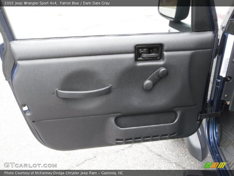 Patriot Blue / Dark Slate Gray 2003 Jeep Wrangler Sport 4x4