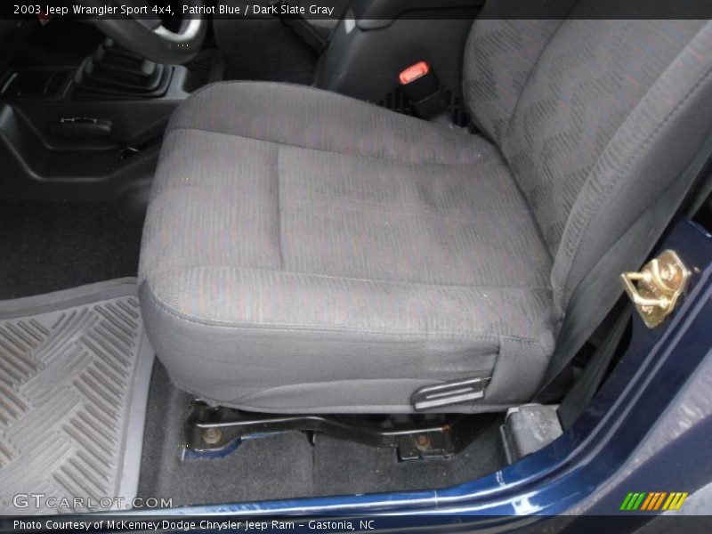 Patriot Blue / Dark Slate Gray 2003 Jeep Wrangler Sport 4x4