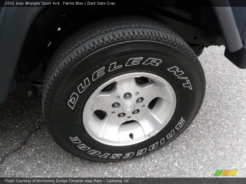 Patriot Blue / Dark Slate Gray 2003 Jeep Wrangler Sport 4x4