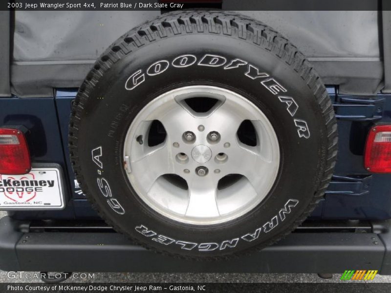 Patriot Blue / Dark Slate Gray 2003 Jeep Wrangler Sport 4x4