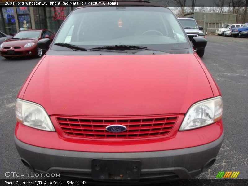 Bright Red Metallic / Medium Graphite 2001 Ford Windstar LX