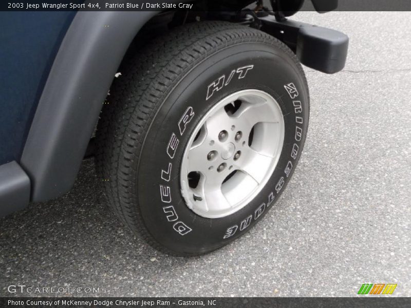 Patriot Blue / Dark Slate Gray 2003 Jeep Wrangler Sport 4x4