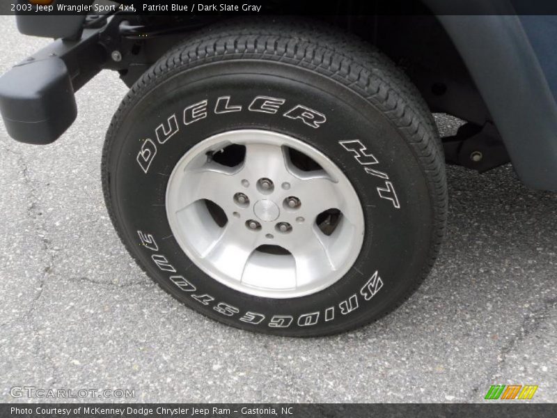 Patriot Blue / Dark Slate Gray 2003 Jeep Wrangler Sport 4x4