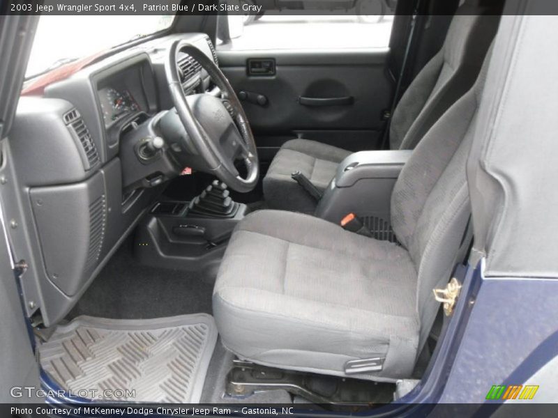 Patriot Blue / Dark Slate Gray 2003 Jeep Wrangler Sport 4x4