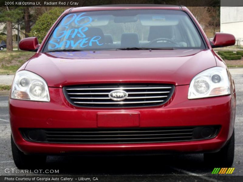 Radiant Red / Gray 2006 Kia Optima LX