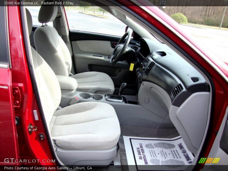 Radiant Red / Gray 2006 Kia Optima LX