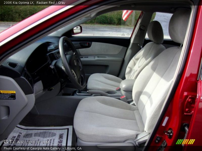 Radiant Red / Gray 2006 Kia Optima LX