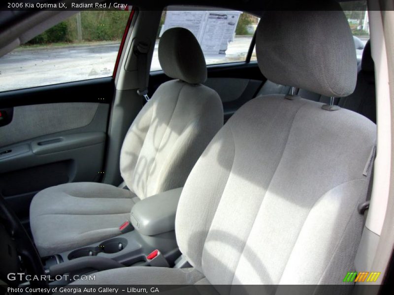 Radiant Red / Gray 2006 Kia Optima LX