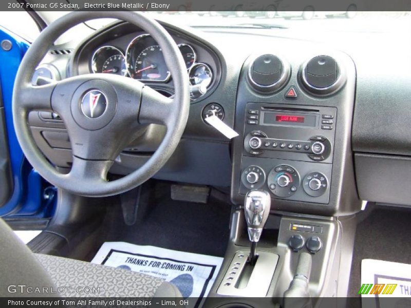 Electric Blue Metallic / Ebony 2007 Pontiac G6 Sedan