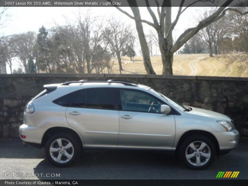 Millennium Silver Metallic / Light Gray 2007 Lexus RX 350 AWD