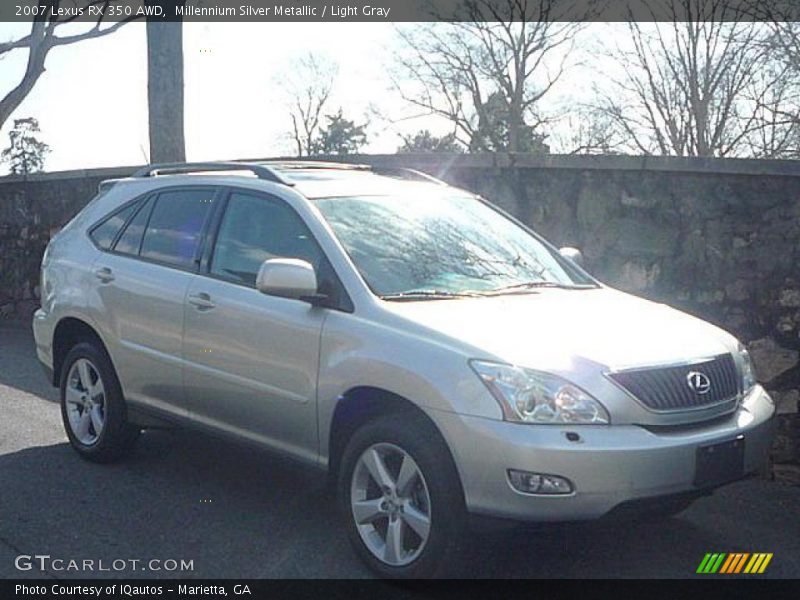 Millennium Silver Metallic / Light Gray 2007 Lexus RX 350 AWD