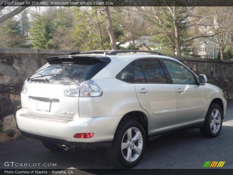 Millennium Silver Metallic / Light Gray 2007 Lexus RX 350 AWD